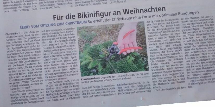 Tannenhof Oberweilbach_Dachauer Nachrichten_070519