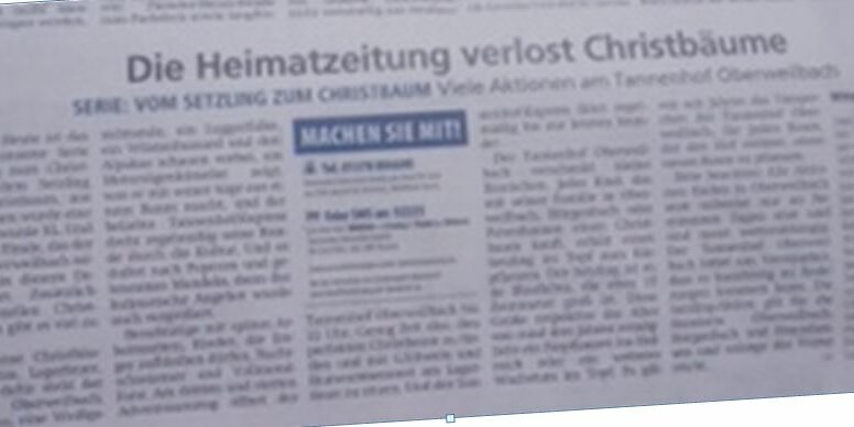 Tannenhof Oberweilbach_Dachauer Nachrichten_Vom Setzling zum Christbaum